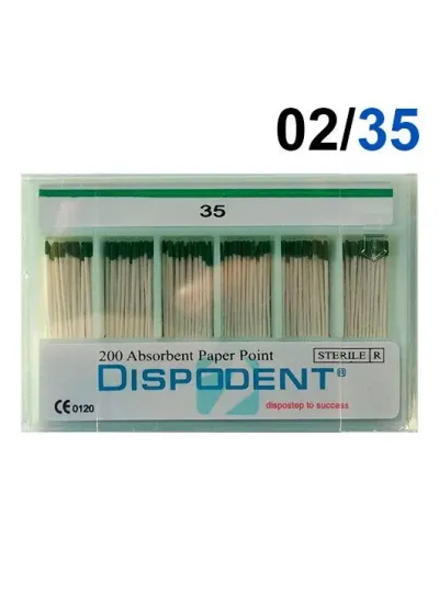 Абсорбенты, Dispodent, конус 02 №35, 200шт