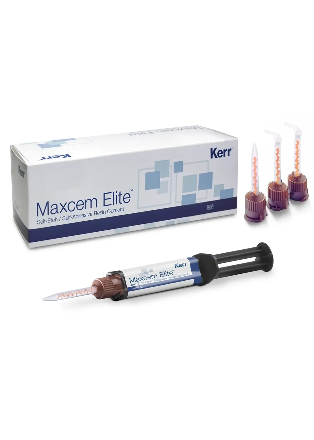 Цемент, Kerr, МаксЦем Элит Мини Кит (Maxcem Elite Mini Kit), самоадгезивный, прозрачный, 5г, 34057