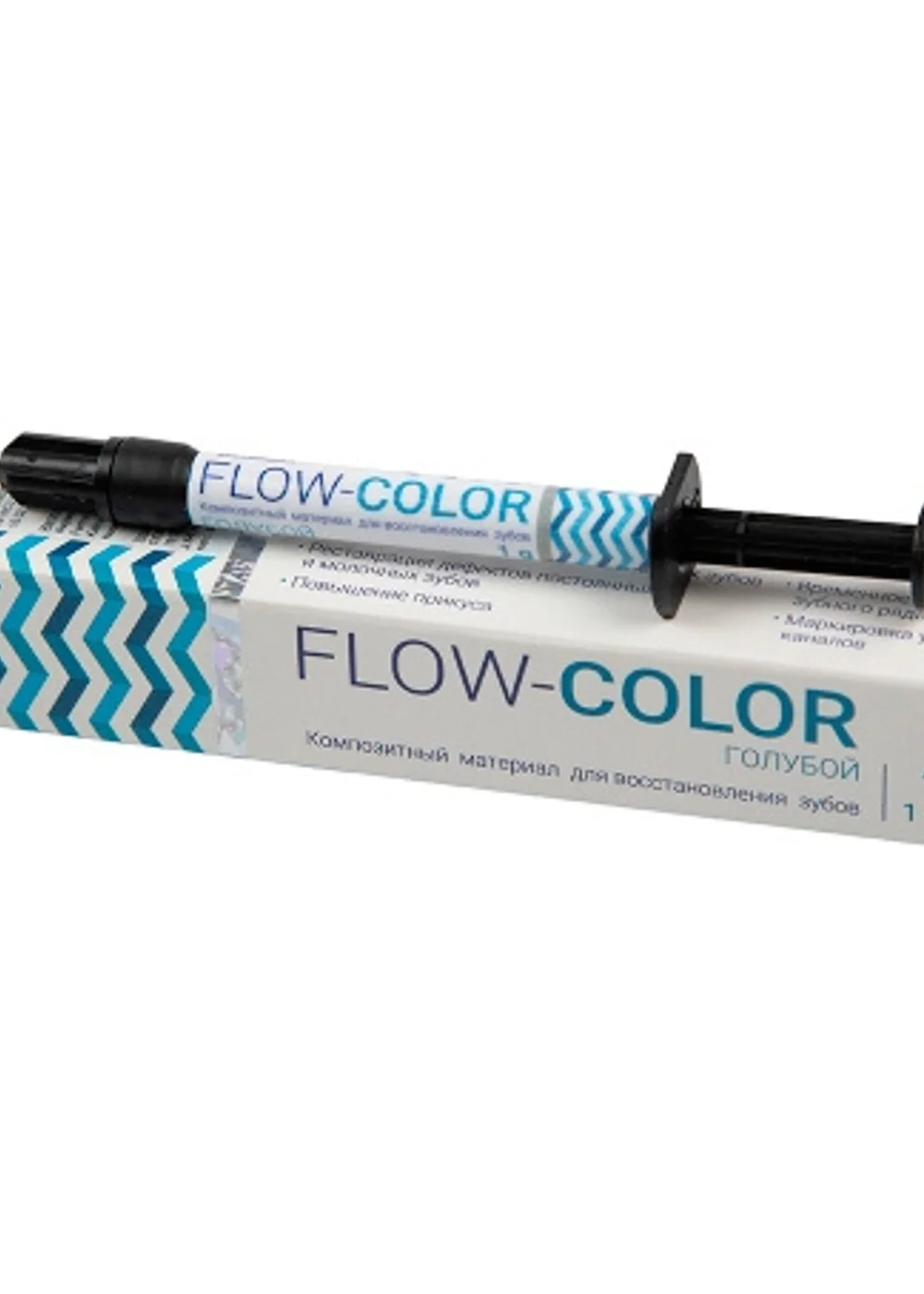 FLOW-COLOR ГОЛУБОЙ (1 гр) -цветной микрогибридный светоотв.композит типа "flow", ARKONA