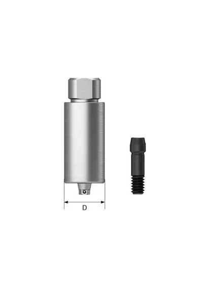 Абатмент титановый CAD/CAM, OSSTEM, TS Pre-milled Standart, не 6-гранник, D=10.0 мм, для станков Arum, Imes-Icore, с винтом Ebony Gold