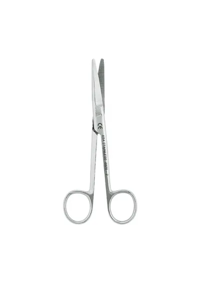 Asa Dental 0325-2 - ножницы для десны изогнутые по плоскости, 14,5 см