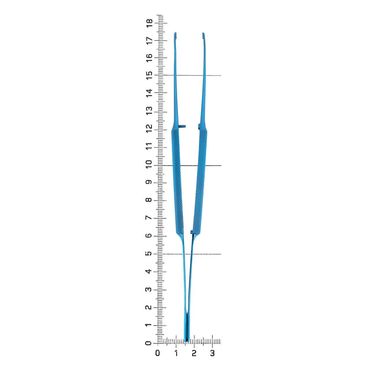 Пинцет микрохирургический изогнутый, 1.3 мм.