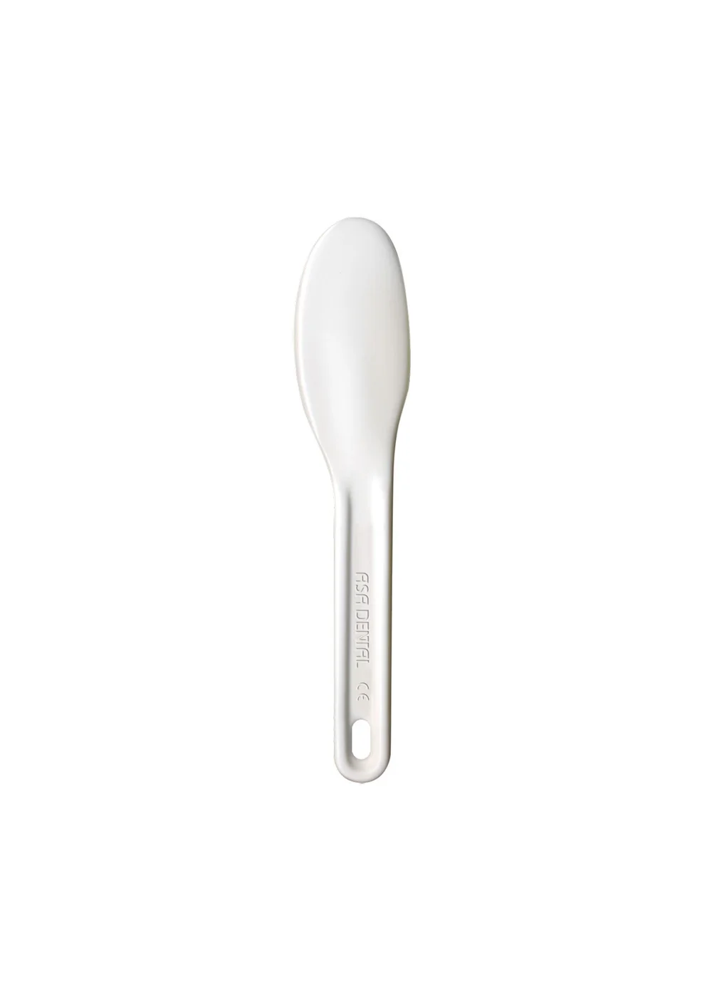 Asa Dental 5401-B - шпатель для гипса и альгинатов пластиковый, 19 см, белый
