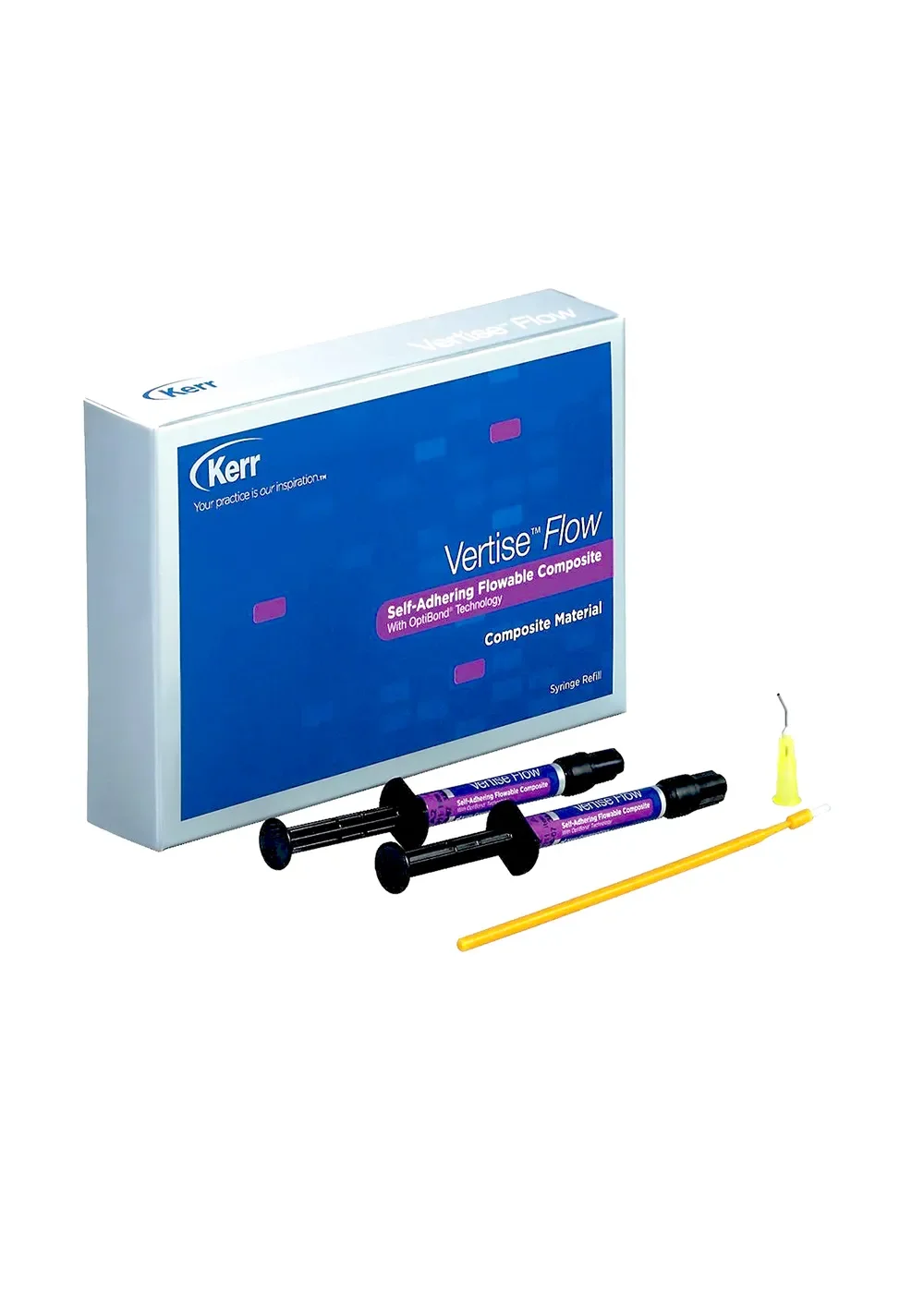 Жидкотекучий композит, Kerr, Вертис Флоу (Vertise Flow), A3, набор, 2 шпр.х 2 г