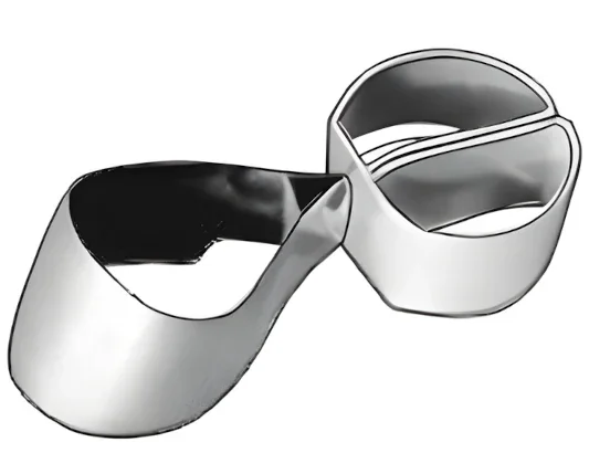 1.551 Матрицы контурные с фиксатором для моляров, центральный выступ, 35 мкм (10 шт) ТОР ВМ