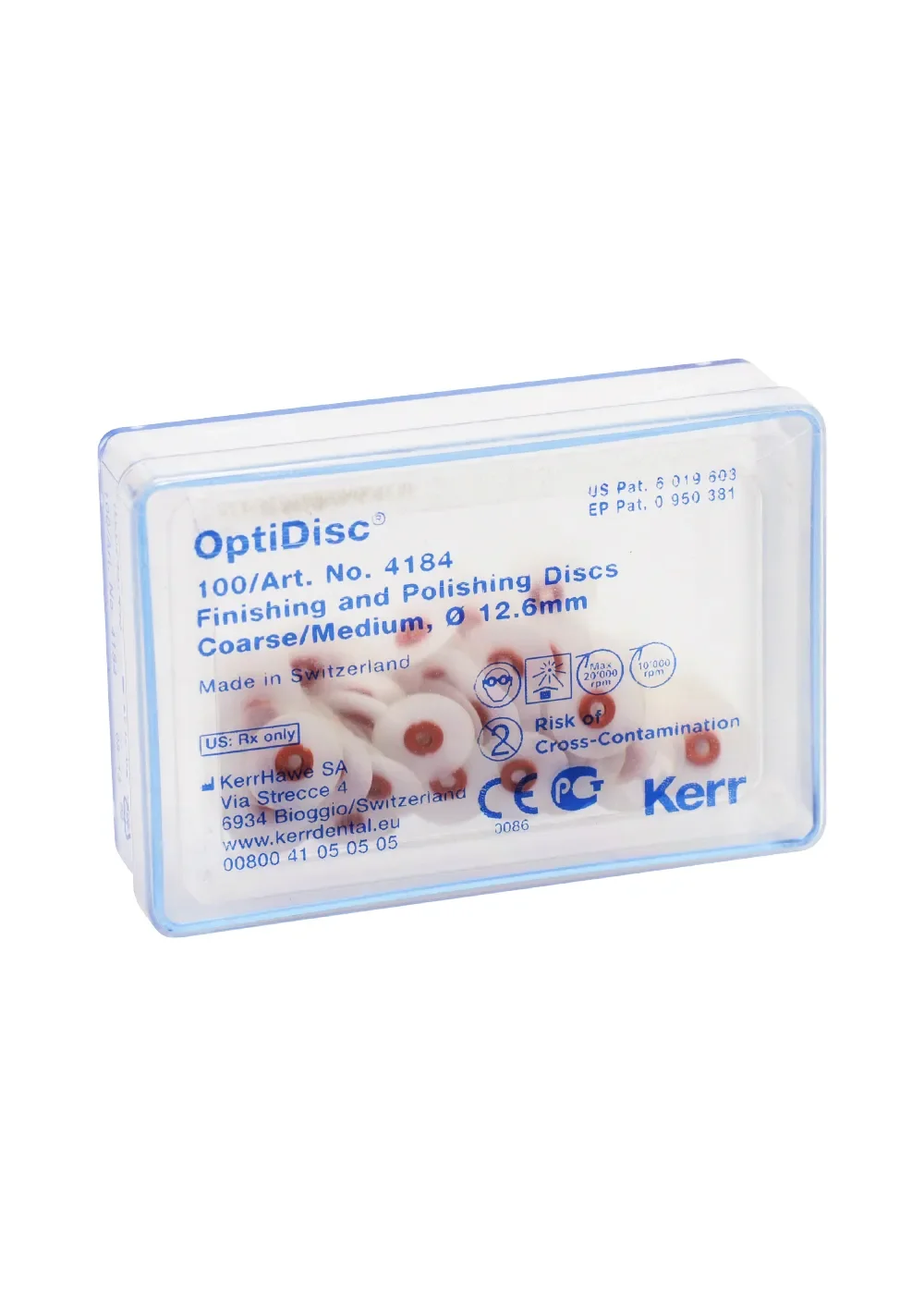 Диски полировочные, Kerr, OptiDisc средние 12.6мм 100шт
