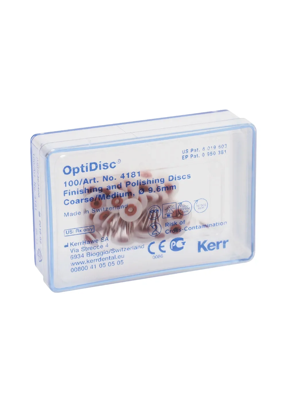 Диски полировочные, Kerr, OptiDisc средние 9,6мм 100шт