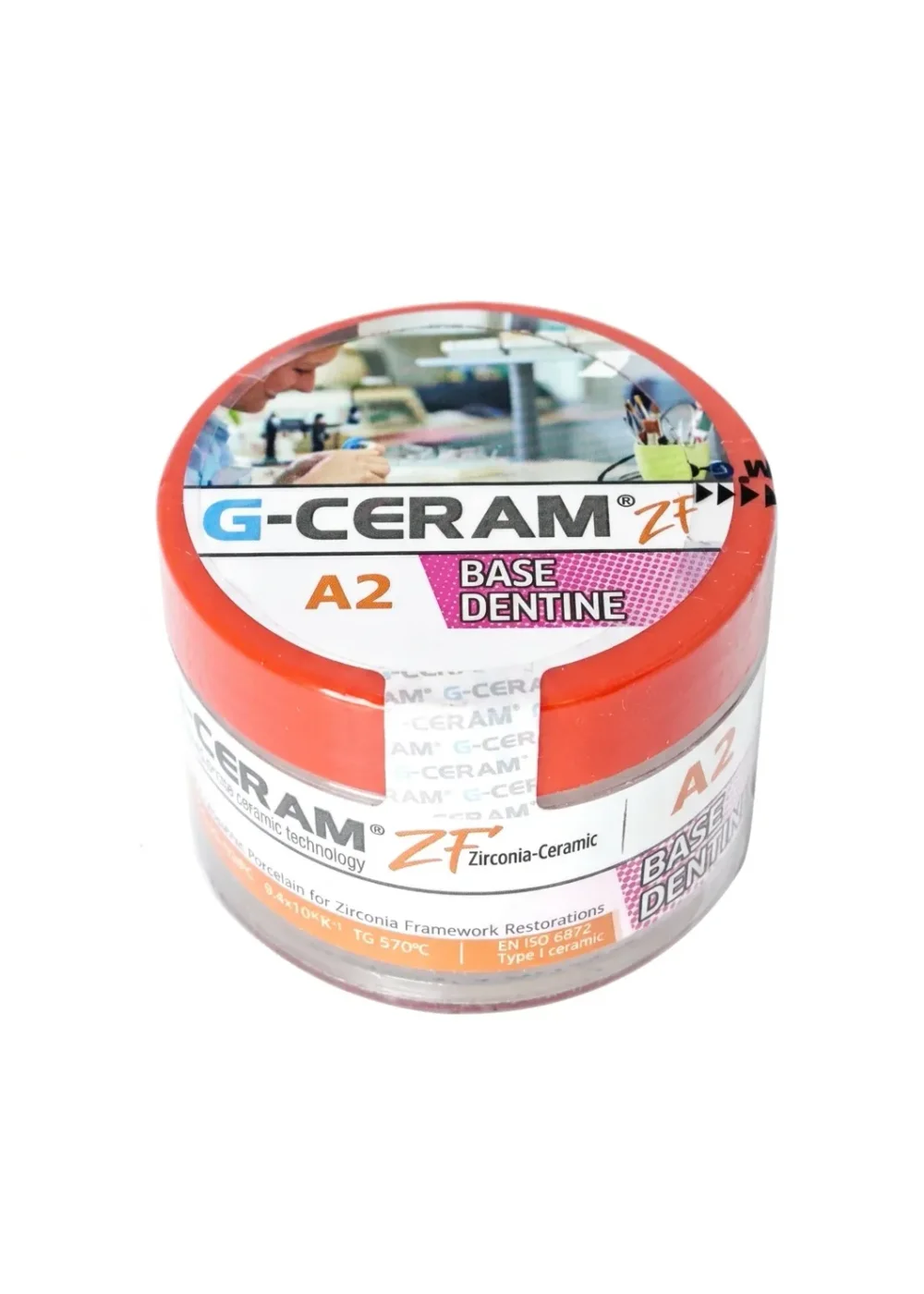 Керамическая масса дентинная, G-CERAM, ZF базовый дентин Base Dentine A2, 20г