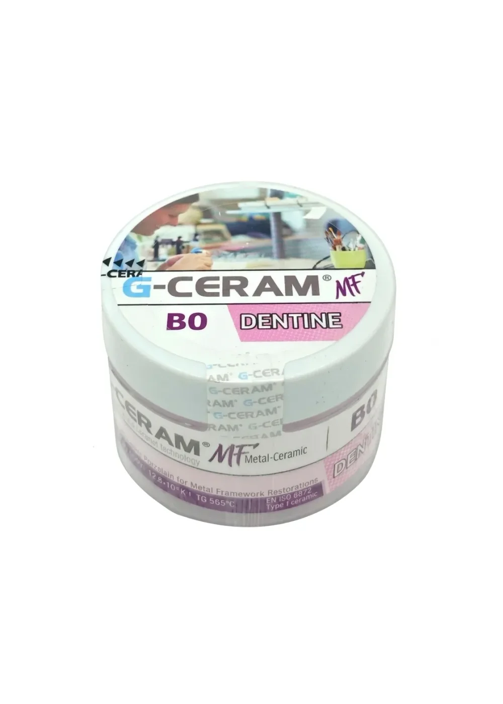 Керамическая масса дентинная, G-CERAM, MF дентин Dentine B0 (bleach), 20г
