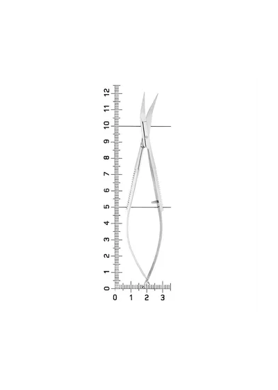 Nopa Instruments AC 751/12 - микроножницы NOYES изогнутые, 12 см