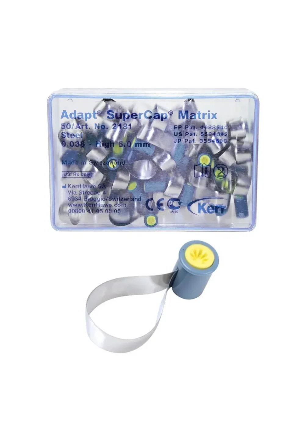 Капсулы для супермата, Kerr, Adapt SuperCap 0.038x5.0мм 50шт #2181