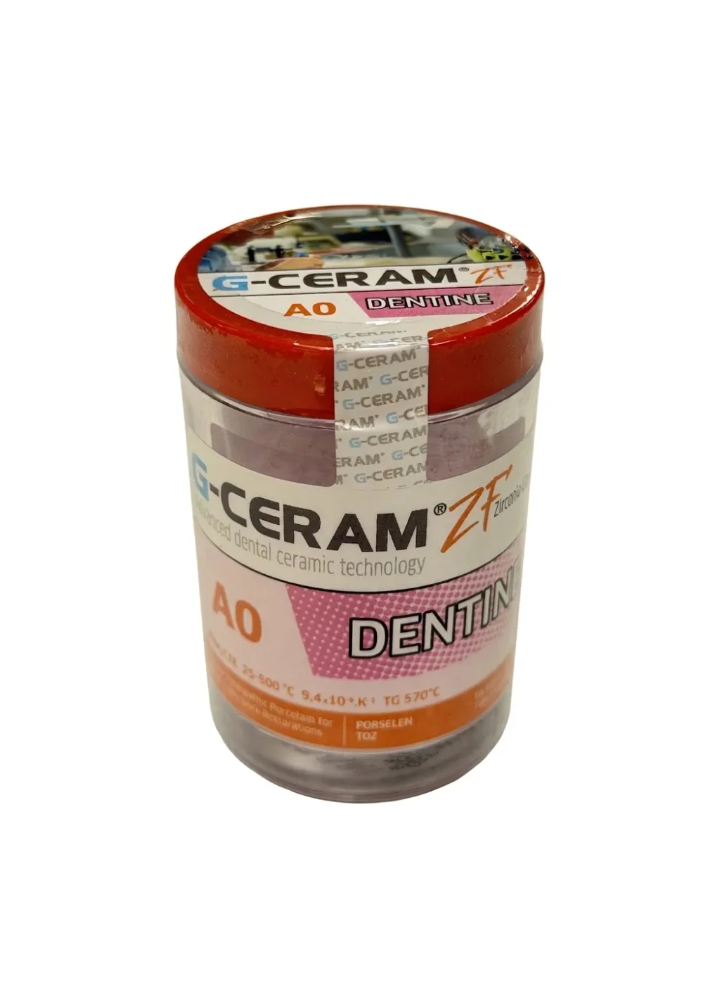 Керамическая масса дентинная, G-CERAM, ZF дентин Dentine A0 (bleach), 50г