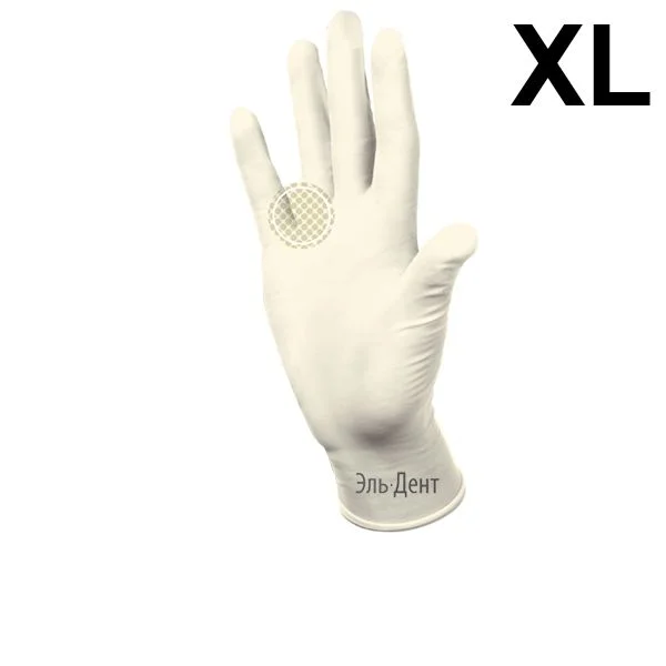 Перчатки латексные  Heliomed  Manual DC750  XL 100шт. (50пар)