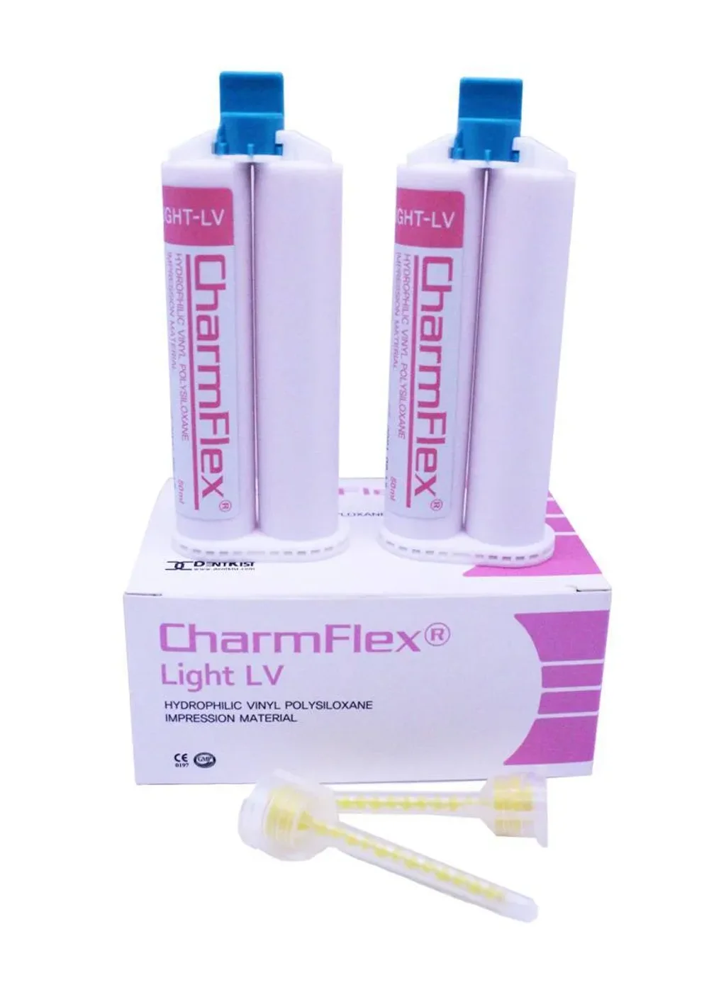 Слепочная масса, DentKist, CharmFlex Light LV, 2карт.х50мл+6