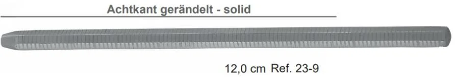 Ручка для зеркала восьмигранная рифлёная цельная 12 см 23-9* (HLW Dental Instruments)