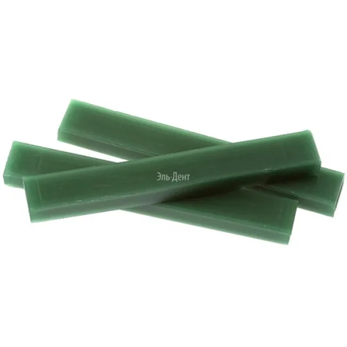 Воск погружной в брусках, зеленый, мягкий, 200 г, SCHULER-DENTAL