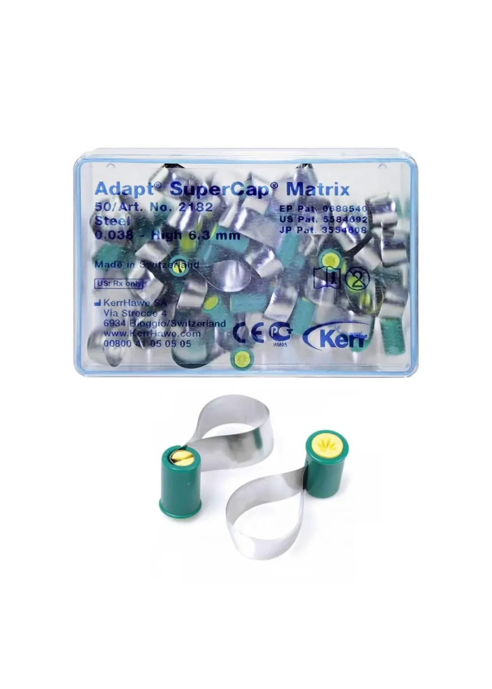 Капсулы для супермата, Kerr, Adapt SuperCap 0.038x6.3мм 50шт #2182