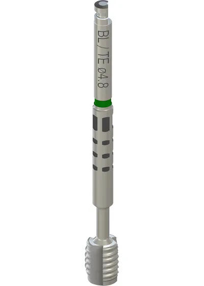 Метчик, Straumann®, BL/TE, Ø 4.8 мм, L 42 мм, для наконечника, хирургия по шаблонам, Stainless steel