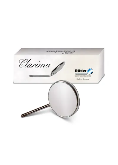 Roder Dentalinstrumente Clarima - зеркало незапотевающее, увеличительное, без ручки, размер 4, 22 мм, 12 шт
