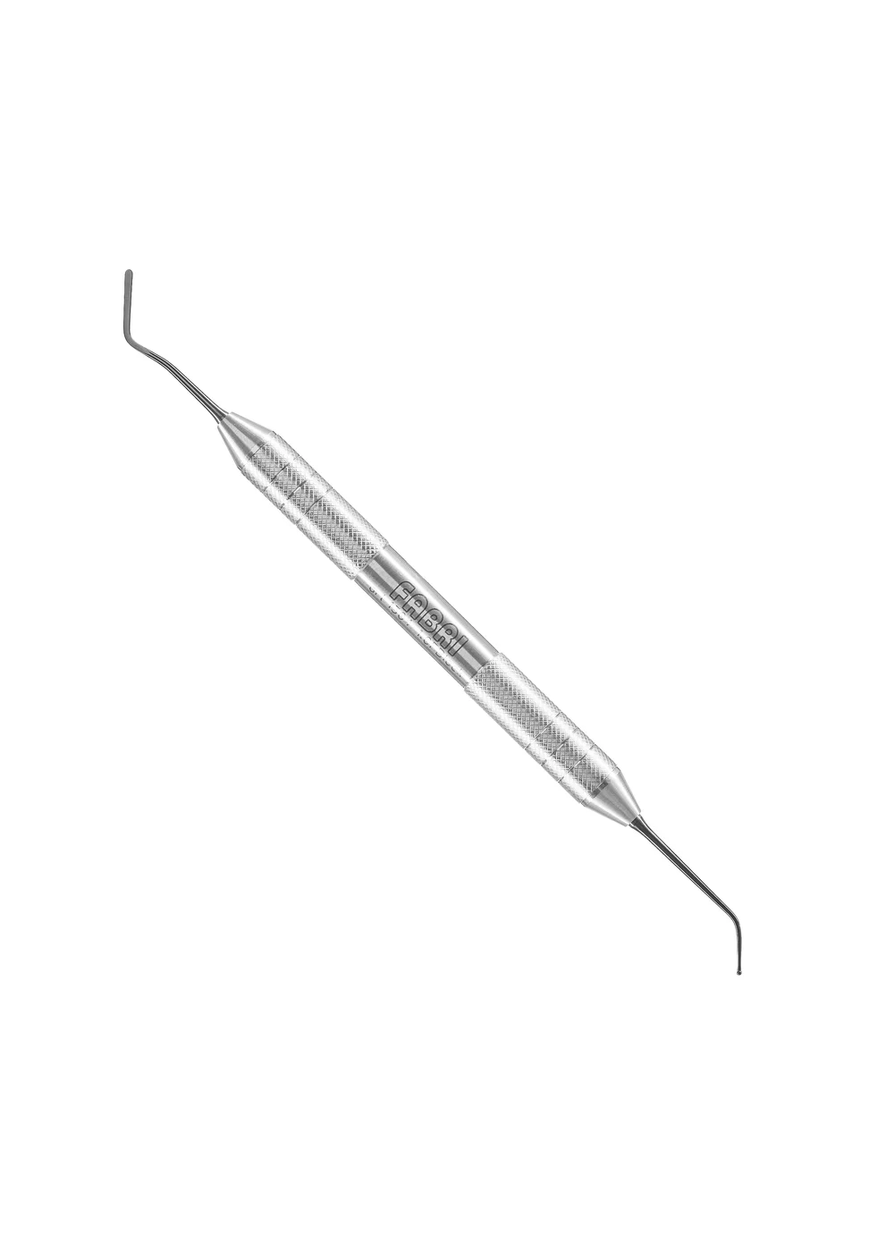 Fabri 1304-1,0F Black - удлиненная узкая гладилка с штопфером-шариком Ø1.0mm, эргономичная ручка Ø10mm, покрытие Black