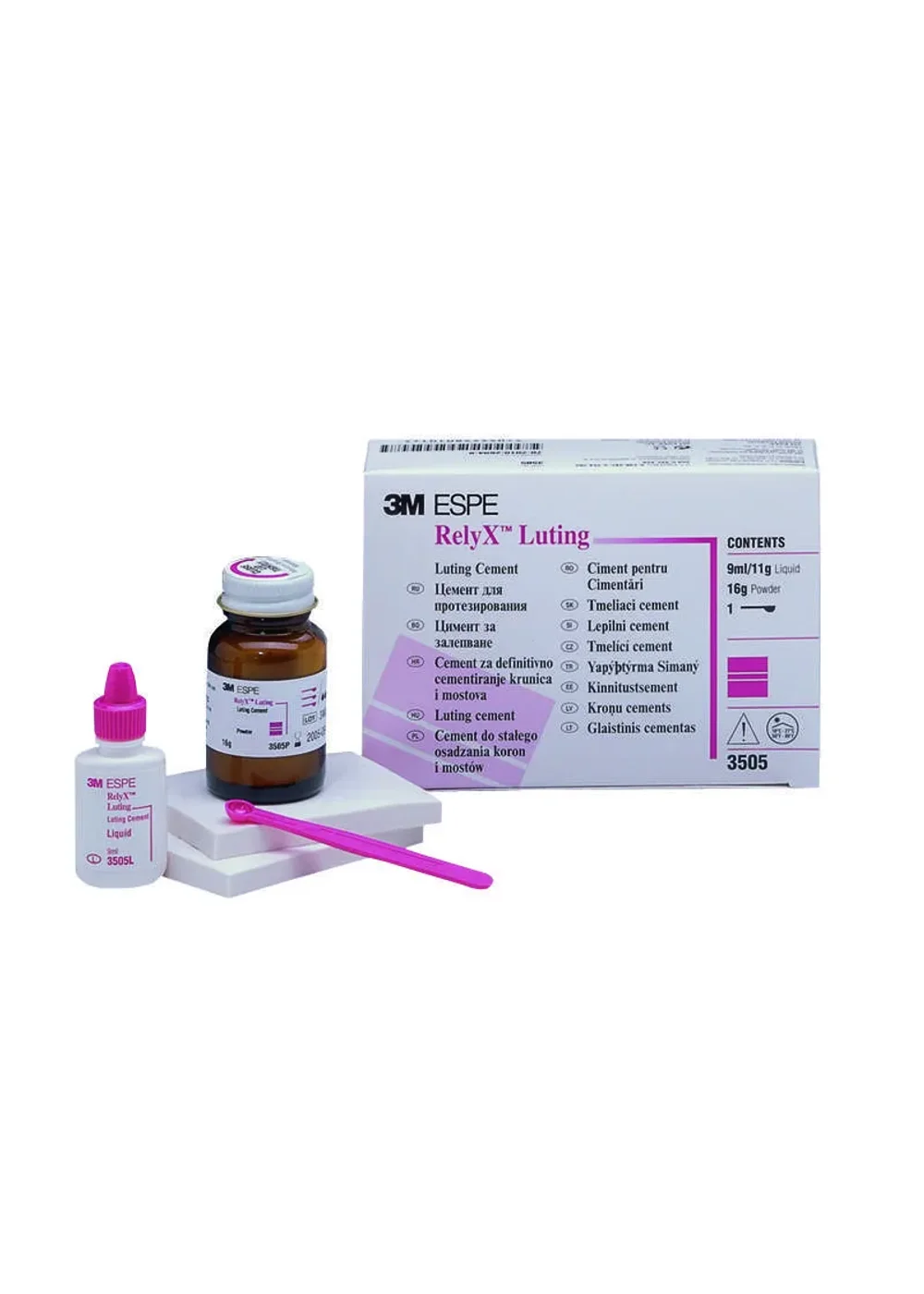 Цемент, 3M, Реликс Лютинг (RelyX Luting) ознакомительный набор, 16г+9мл
