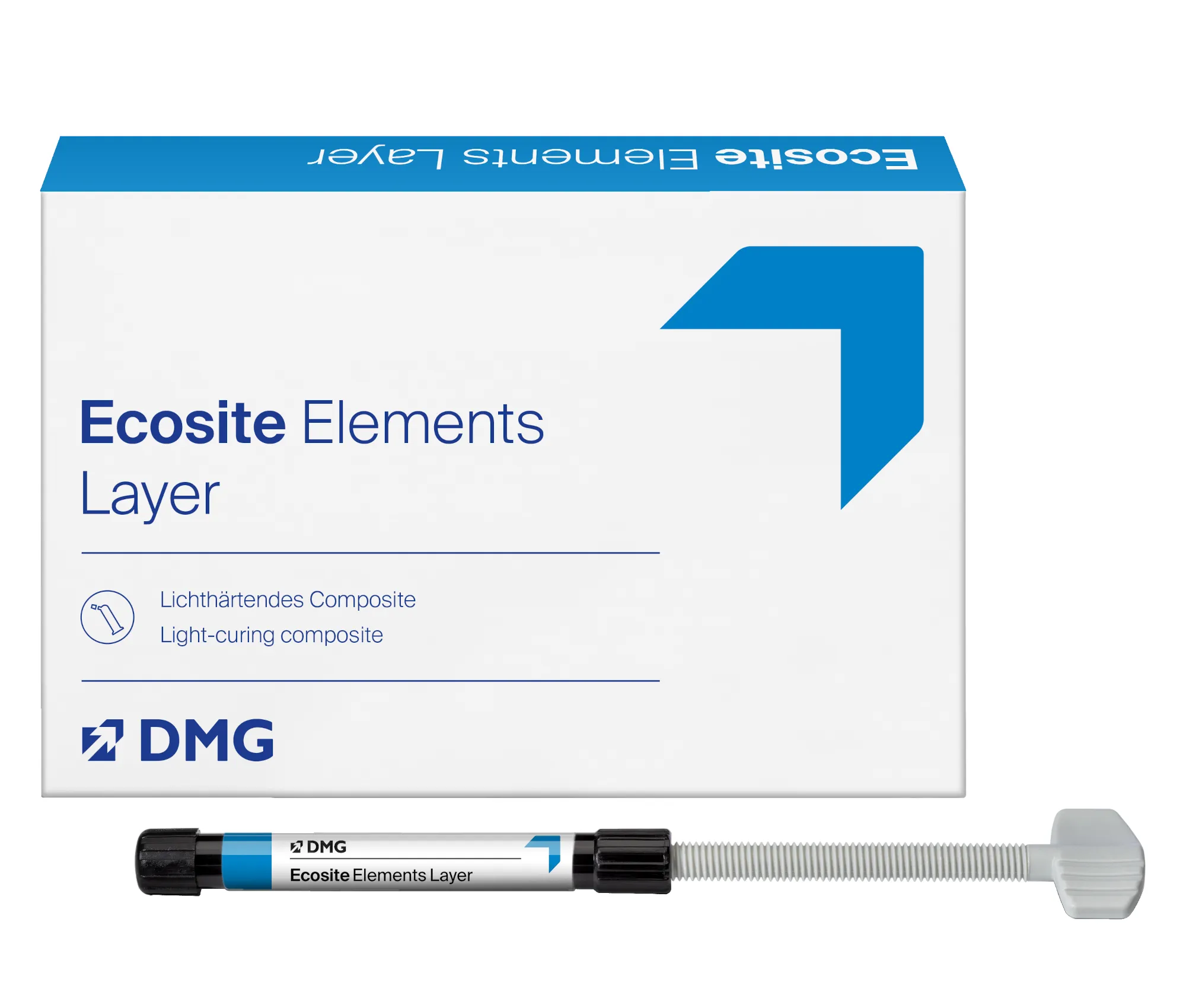 Ecosite Elements Layer оттенок EB (Enamel Bleach) - композит световой (шприц 4 г) DMG