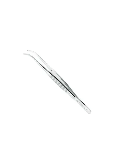 Asa Dental 0631-2 - пинцет хирургический стоматологический изогнутый, 12,5 см