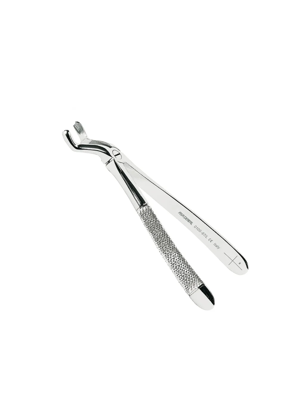 Asa Dental 0100-67/L - щипцы N67/L для восьмерок левые с зубчиками