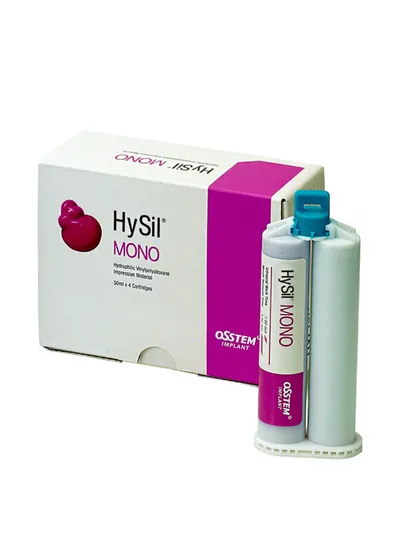 Оттискной материал, OSSTEM, HySil Mono Body, А-силиконовый, для реставрации, 15х50 мл