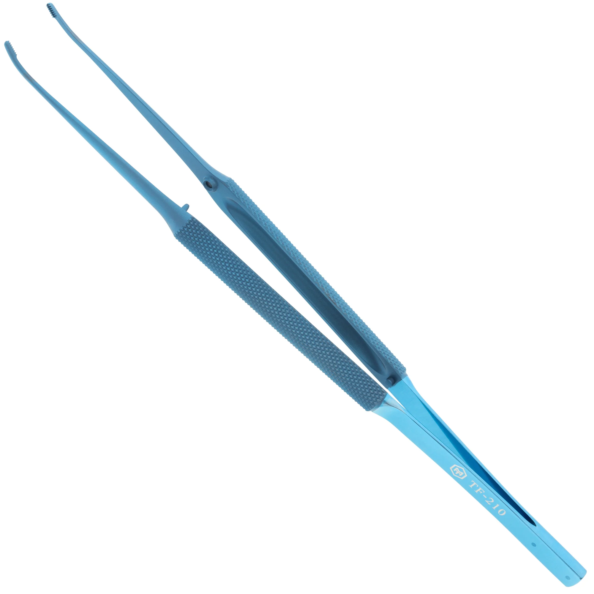 Пинцет микрохирургический плавно изогнутый, 1.3 мм.