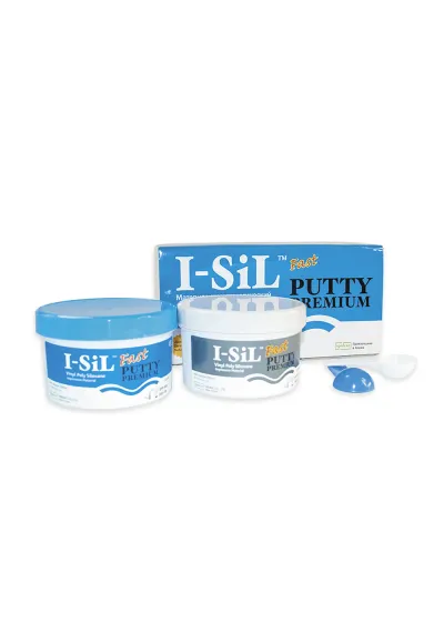 Слепочная масса, Spident, I-Sil Putty Premium Fast, база+катал. 2х290мл