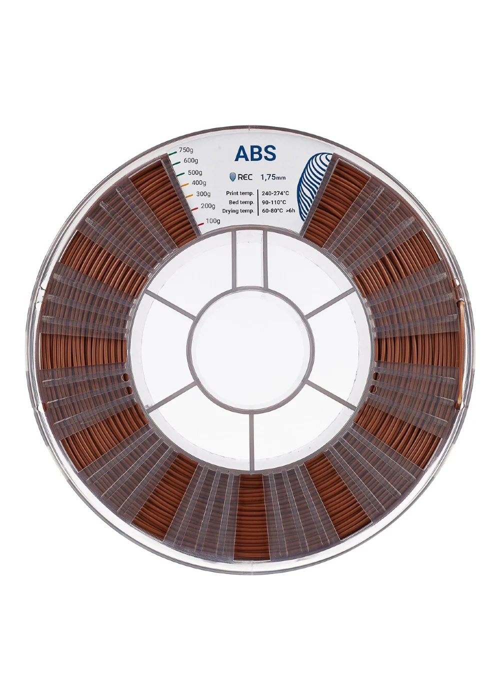 Филамент, UniFormation, ABS Коричневый, 1.75 мм, 1 кг