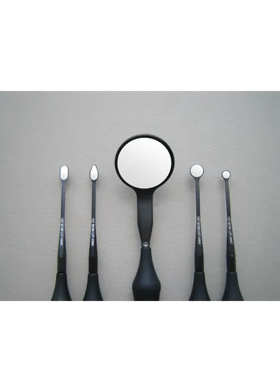 Hahnenkratt BLACK MICROflex Ultra - ультраяркое микрозеркало без ручки, плоское, овальное, 3х6 мм