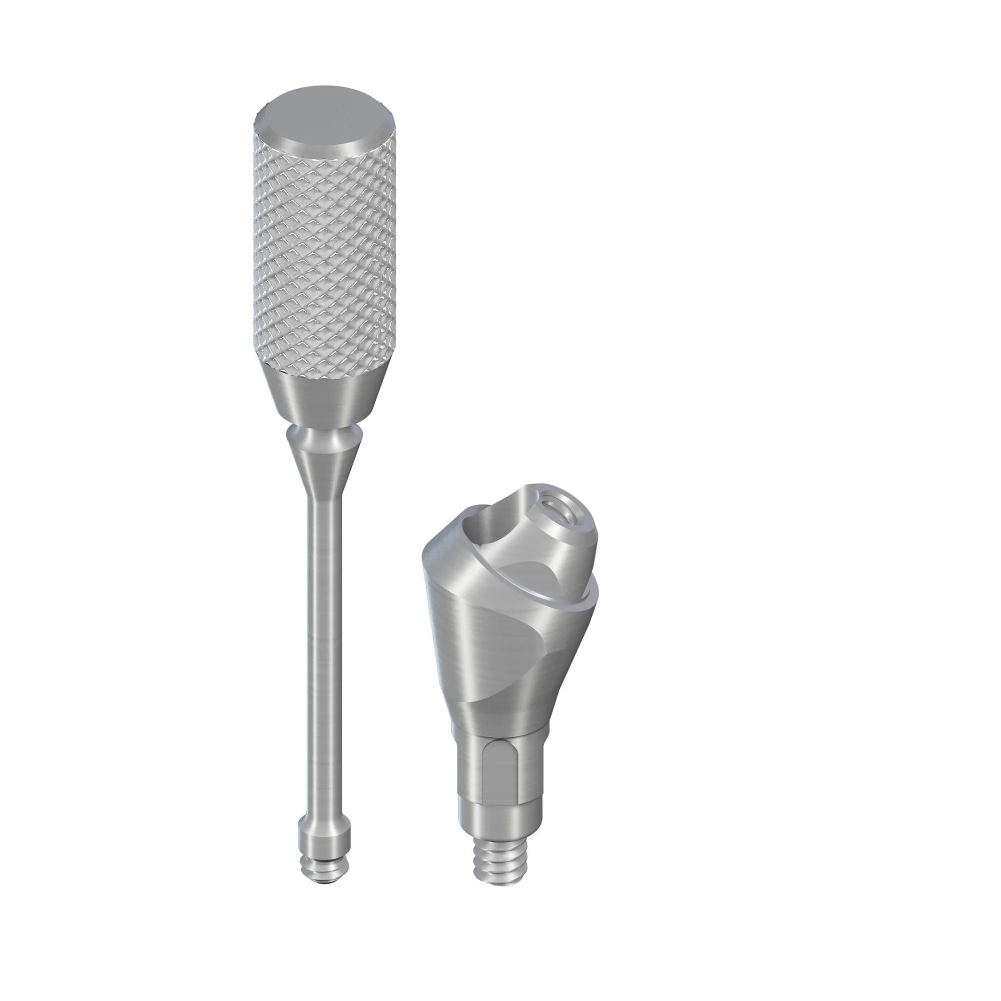 Угловой абатмент для винтовой фиксации, 30° тип B, RC, Ø 4,6 мм, GH 5,5 мм, TAN, со штифтом