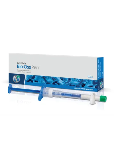 Geistlich Pharma Bio-Oss Pen - 0,5 г, гранулы 0,25-1 мм, размер S, натуральный костнозамещающий материал в аппликаторе