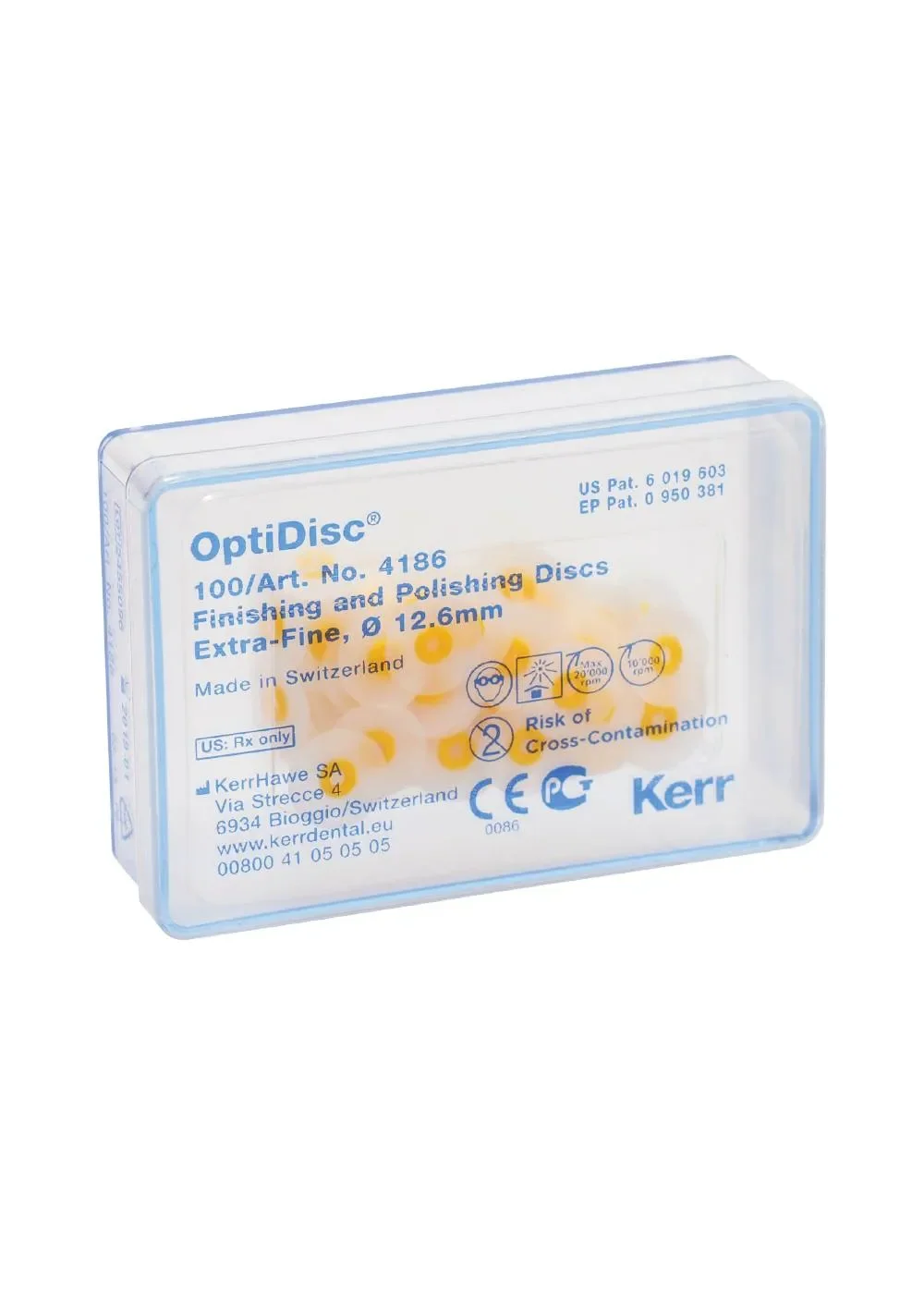 Диски полировочные, Kerr, OptiDisc ультратонкие 12,6мм 100шт