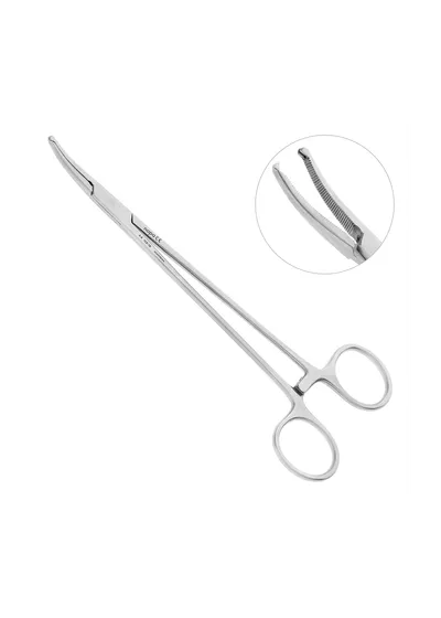 Nopa Instruments AA 159/18 - щипцы для артерии HALSTED хирургические, изогнутые, 18 см
