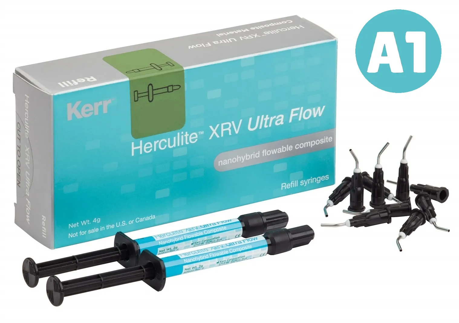 Геркулайт XRV Ultra Flow A1 (2 шприца по 2 г) Kerr