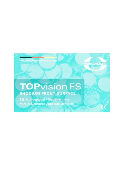 Hahnenkratt TOPvision FS Rhodium - родиевое зеркало, плоское, без ручки, №4, диаметр 22 мм, 12 шт