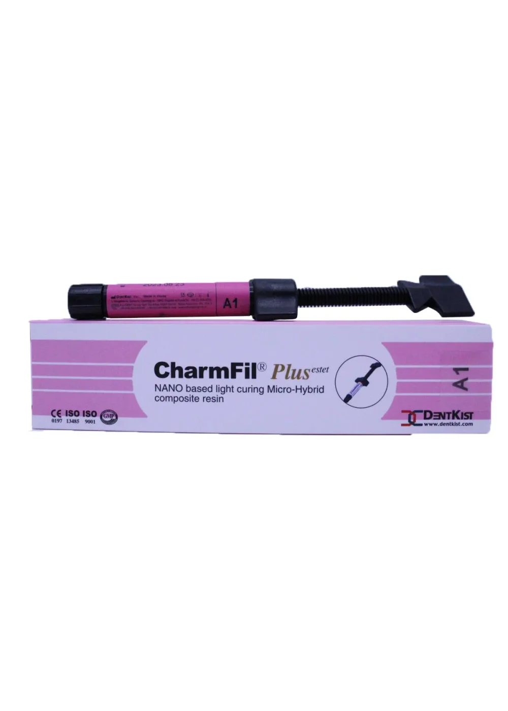 Композит светоотверждаемый нанонаполненный, DentKist, CharmFil Plus Refill, A1, шприц, 4 г