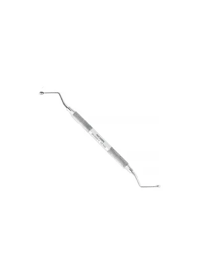 Ложка кюретажная двусторонняя, Asa Dental, MV2000-4, N4, полая ручка, нержавеющая сталь
