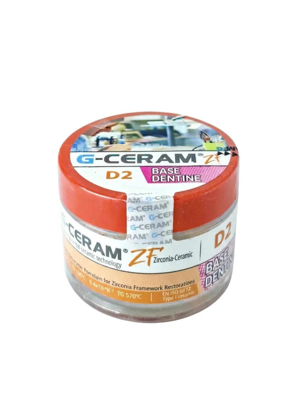 Керамическая масса дентинная, G-CERAM, ZF базовый дентин Base Dentine D2, 20г