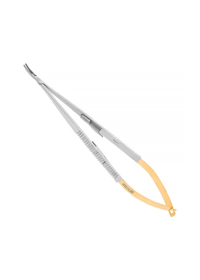 Nopa Instruments AE 579/18 - микроиглодержатель TUC CASTROVIEJO изогнутый, 18 см