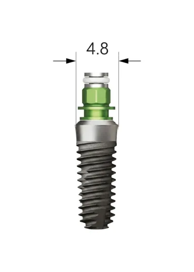 Имплантат, Osstem, SS III SA, D=4.5 мм, L=10.0 мм, G/H=1.8, 6-гран, Standart