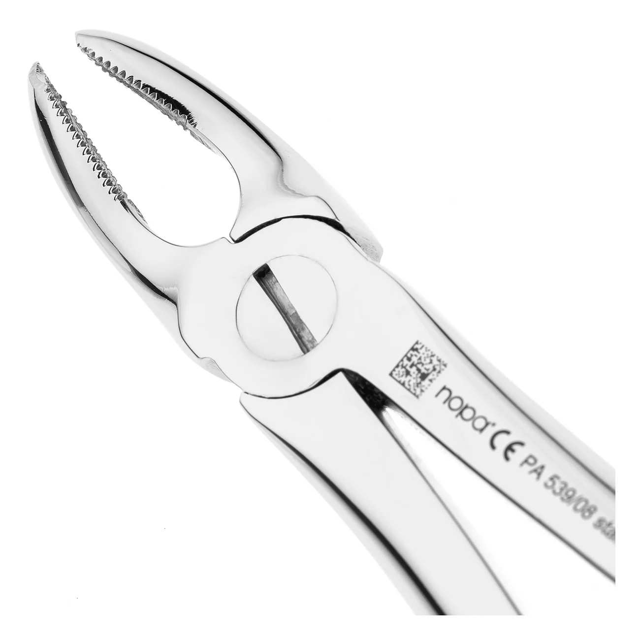 Щипцы извлекающие № 39R, для правых моляров верхней челюсти , детские.