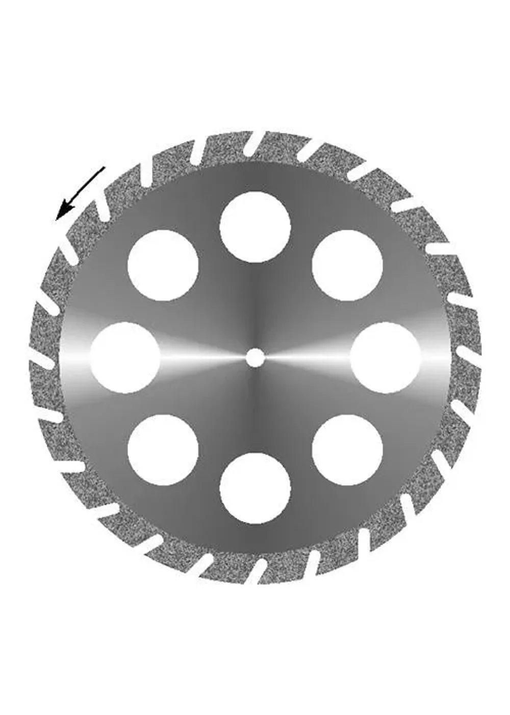 Диск отрезной, АГРИ, ГИПС 8 ОТВЕРСТИЙ, D45мм, 322514300-G