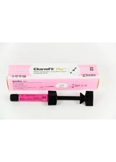 Композит светоотверждаемый нанонаполненный, DentKist, CharmFil Plus Refill, A2, шприц, 4 г