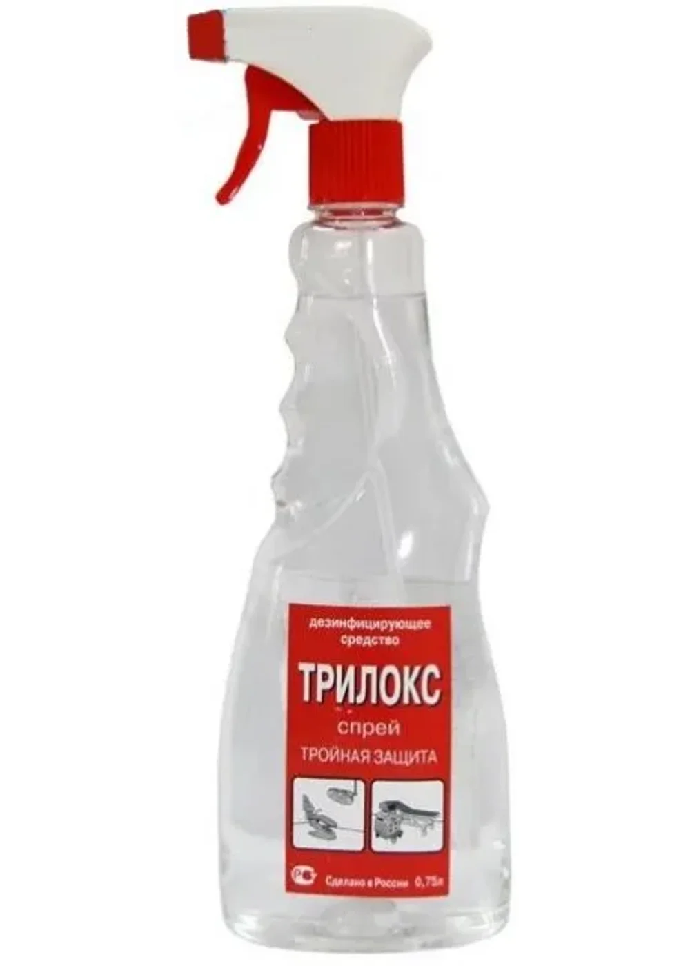 Дезинфицирующее средство, БОЗОН, Трилокс-спрей, 0.75л, готовый раствор для поверхностей
