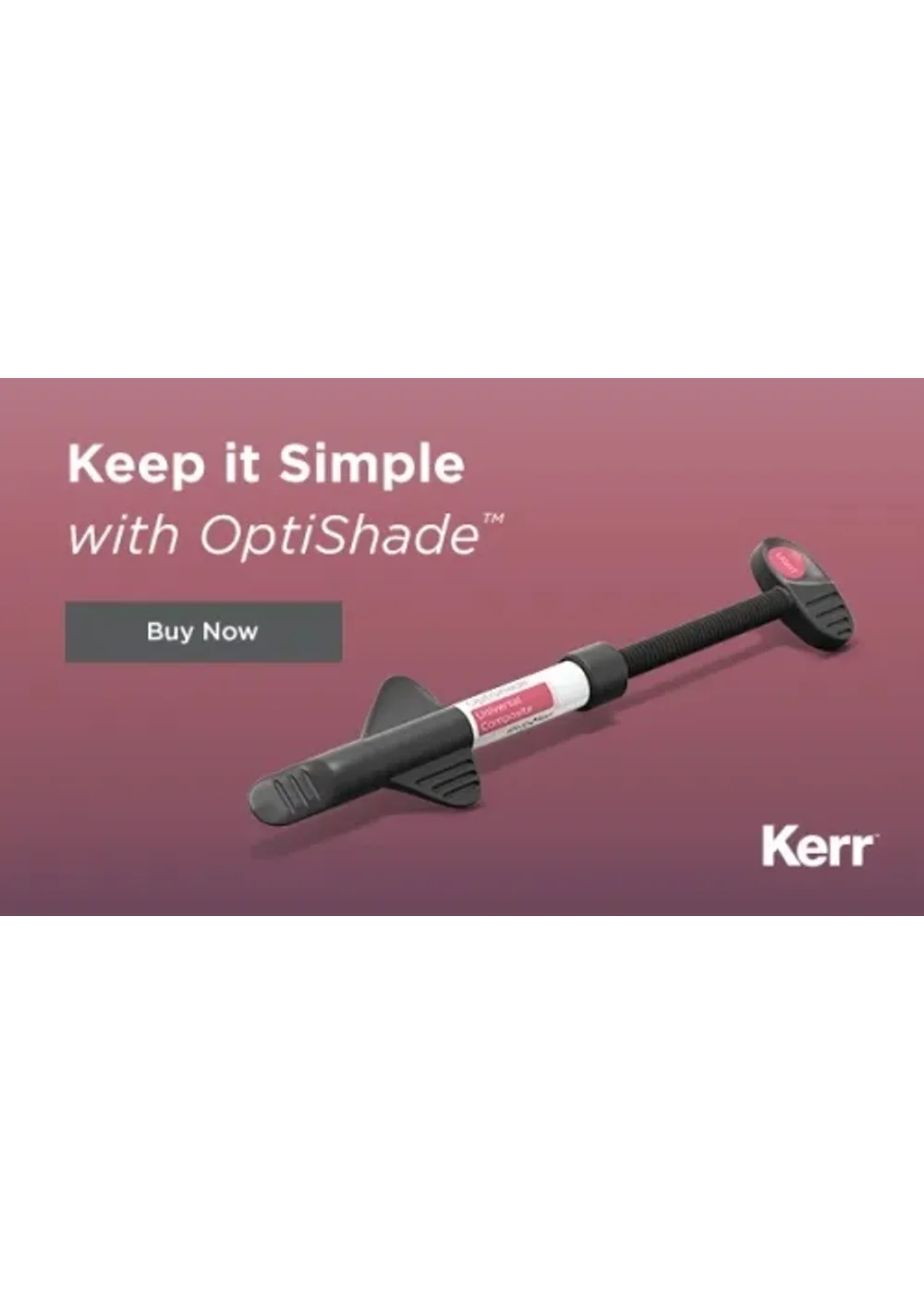 Композит светоотверждаемый, Kerr, OptiShade Dark, шприц 4 г