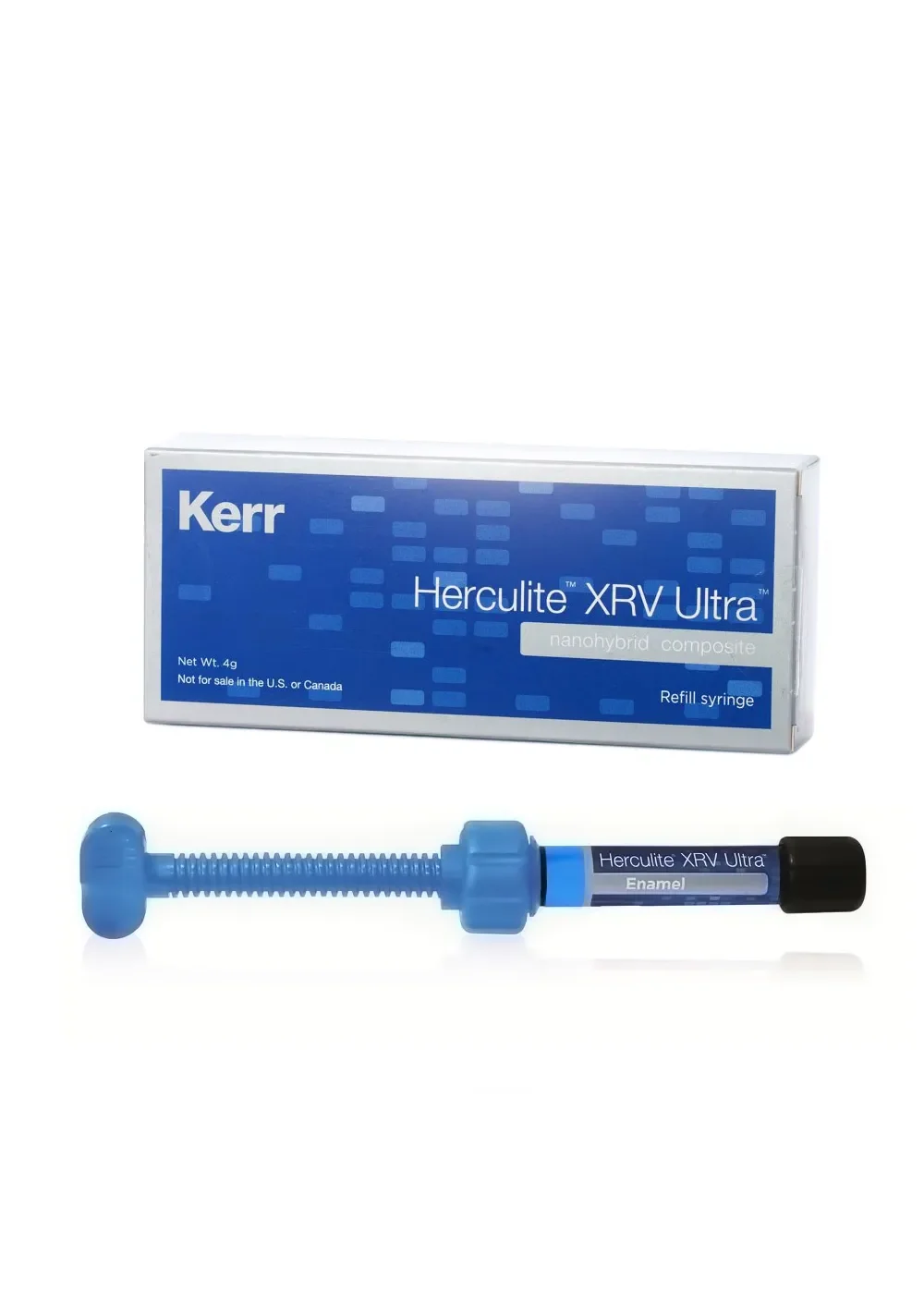 Композит светоотверждаемый наногибридный, Kerr, Геркулайт XRV Ультра (Herculite XRV Ultra), B2, эмаль, шприц, 4 г